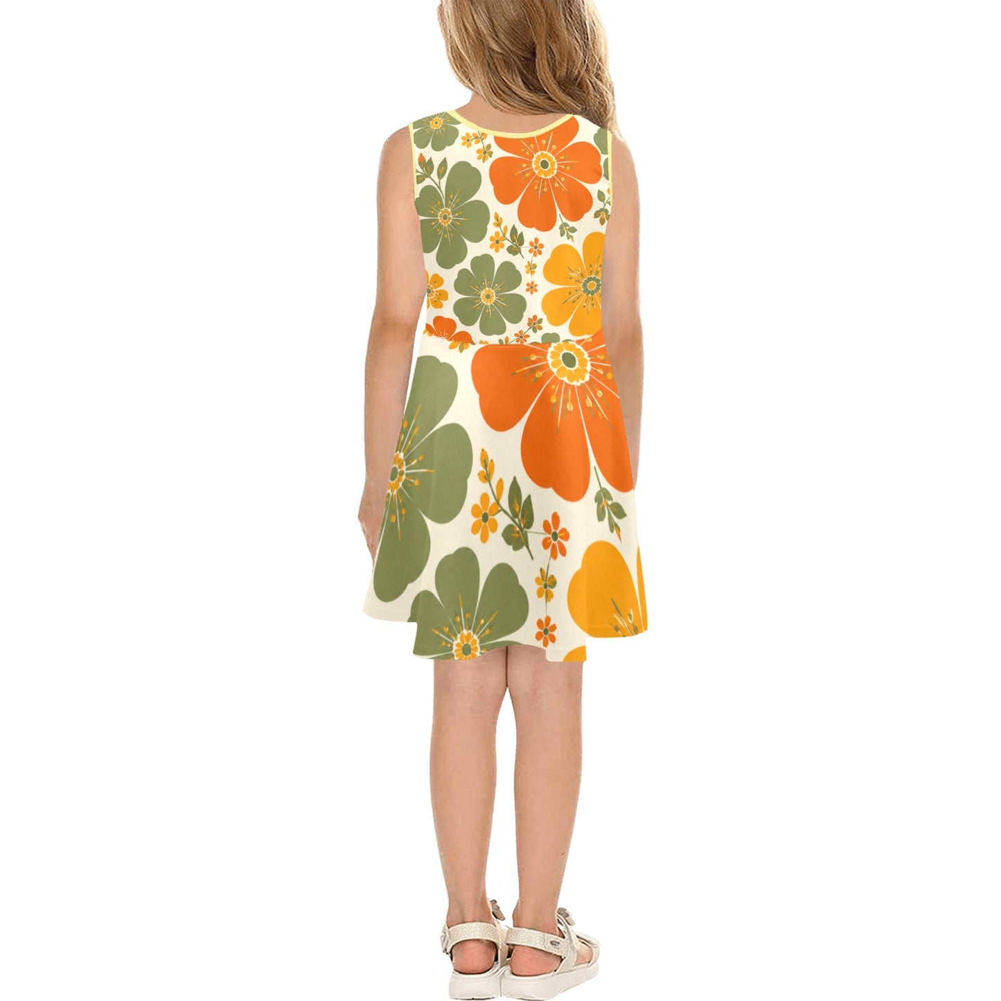 Girls' Sleeveless Sundress (Model D56)