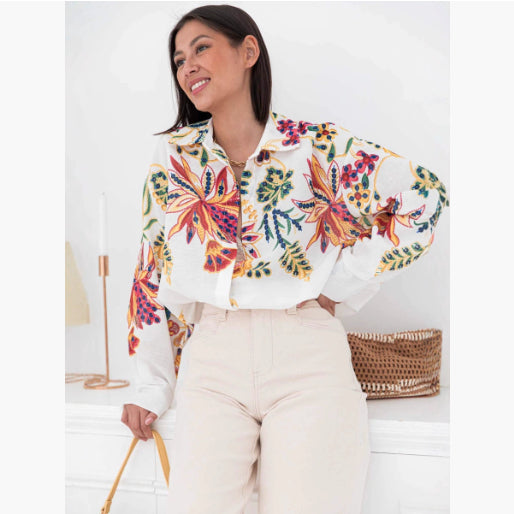 Floral Boho Blouse for Women – Elegant Boutique Style