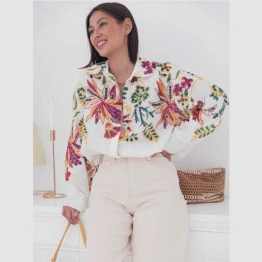 Floral Boho Blouse for Women – Elegant Boutique Style