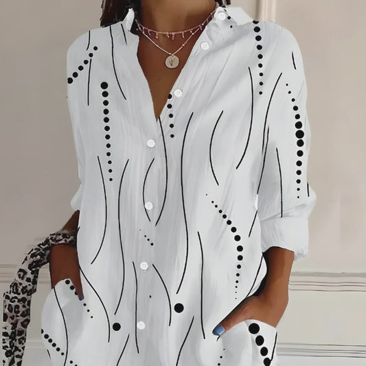 Women's Casual Long Sleeve Printed Shirt