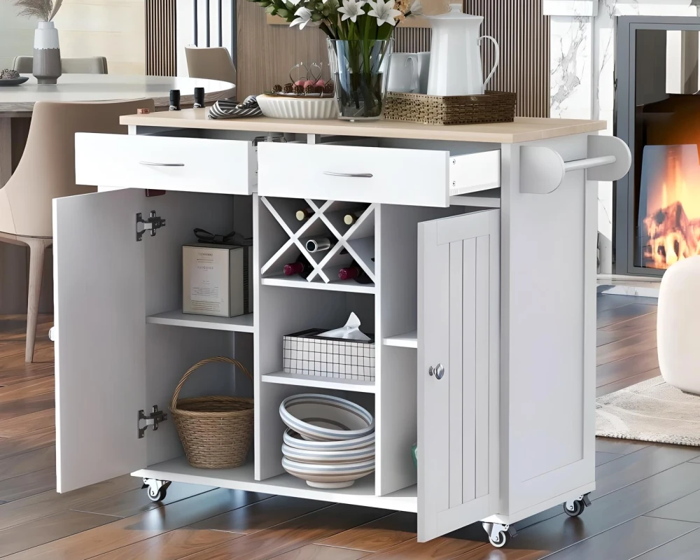 kitchen island with cabinets