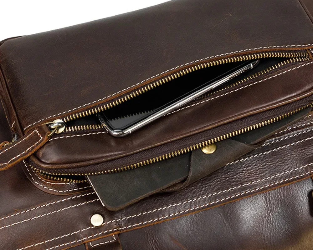 women's leather carry on bag